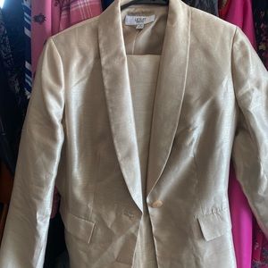Size 8 gold shimmery LeSuit Essentials pantsuit. Perfect for pageants!
